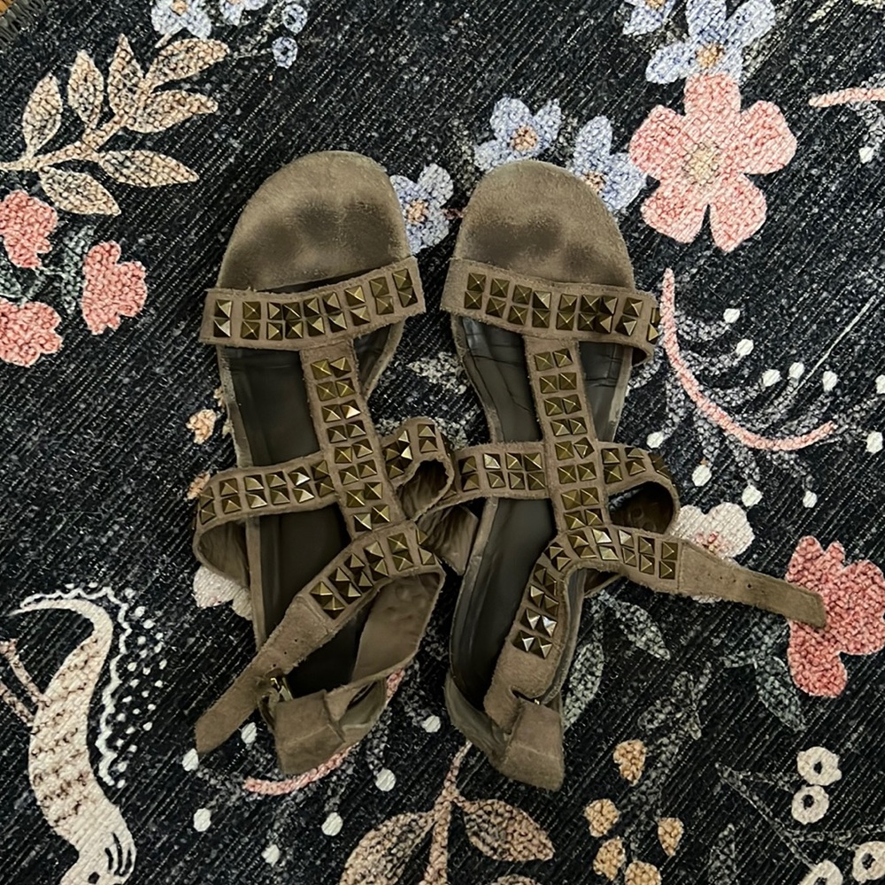 Joie suede studded sandal